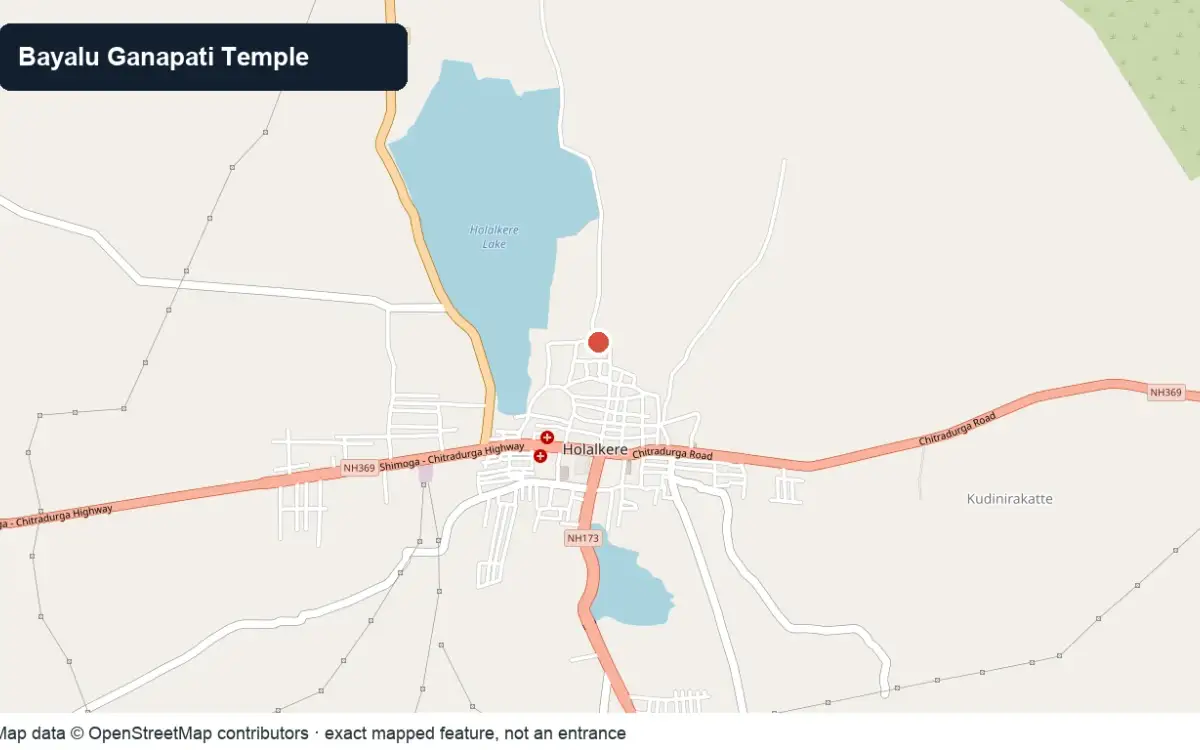 Bayalu Ganapati Temple, Holalkere — Temple