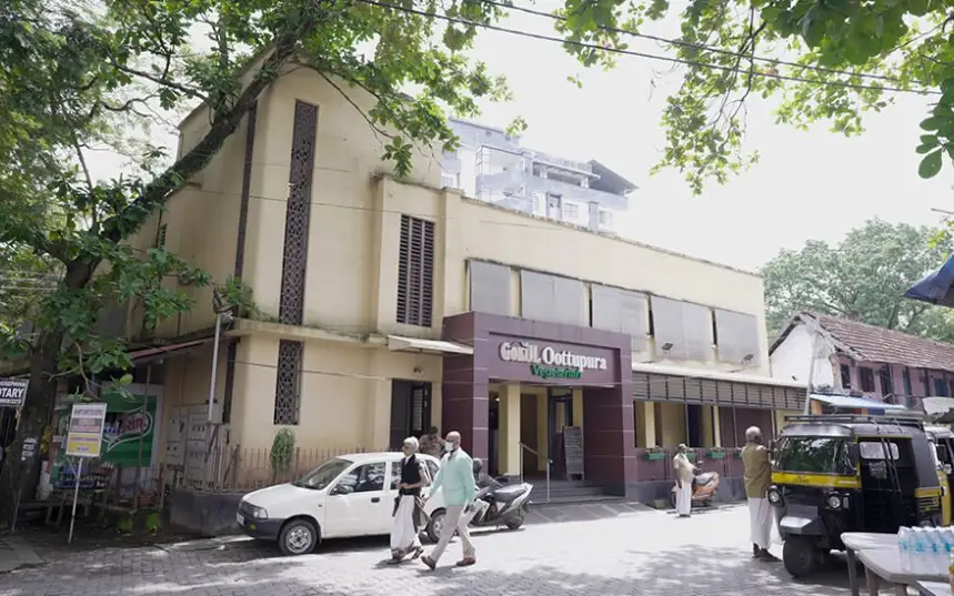 Gokul Oottupura restaurant exterior at GP Road / KT Koshy Avenue.