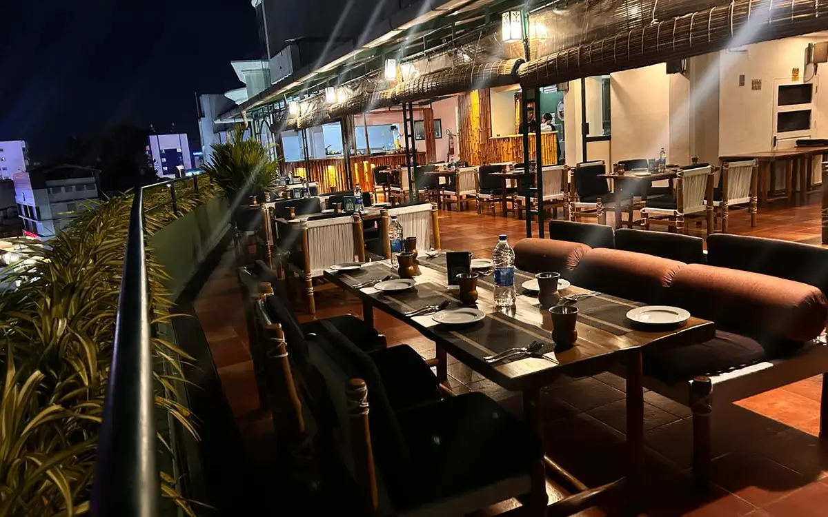 Punjabi rooftop dining at The Dhaba, Residency Tower.