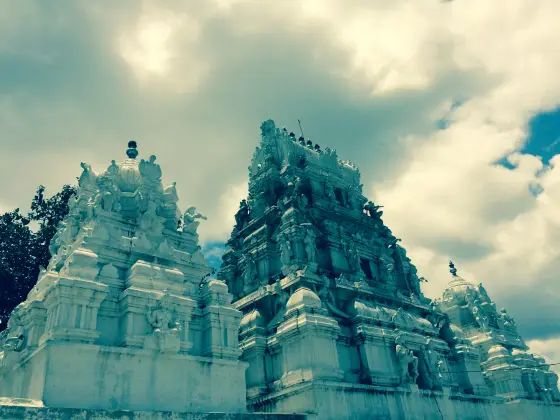 The entrance towers within Kaiwara’s temple precinct.