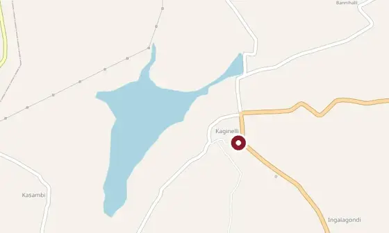 Mapped context around Kaginele Kanaka Guru Peetha, shown at a different scale; confirm the public entrance or approach on the day.