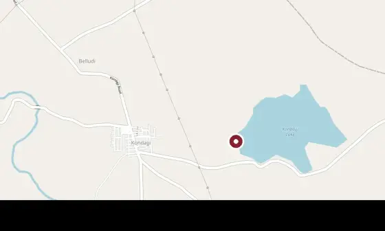 Mapped context around Kondajji Lake, shown at a different scale; confirm the public entrance or approach on the day.