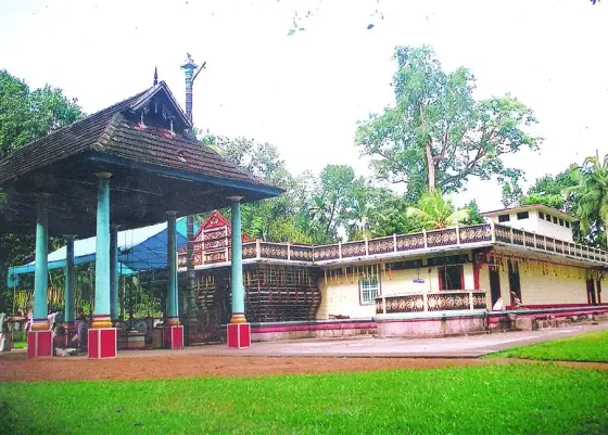 The Sri Krishna temple at Bharananganam.