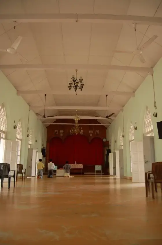 The interior of the church at Bharananganam.