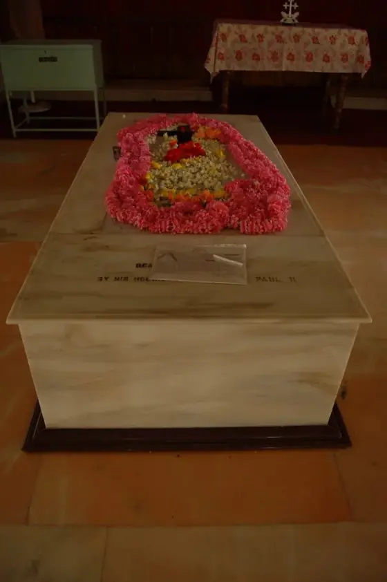 The tomb of Saint Alphonsa at Bharananganam.