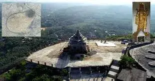 The hilltop temple and surrounding landscape.