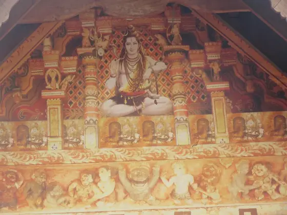 A mural at Lokanarkavu.