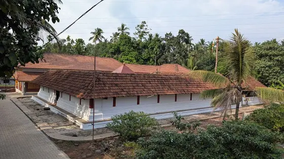 The Vishnu temple within the Lokanarkavu complex.