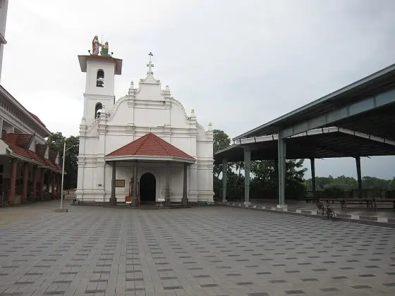 The older church at the foot of Malayattoor hill.