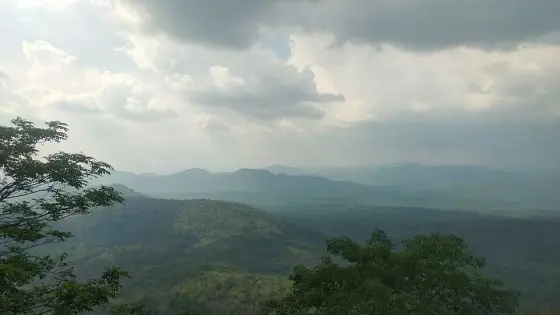 The hilltop St Thomas church at Malayattoor, above the Periyar.