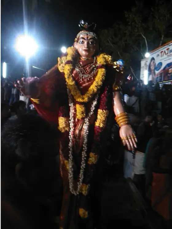 The Panchali festival figure at Chettikulangara in 2014.