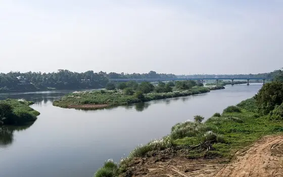 The Periyar river at Kalady, Ernakulam district, Kerala