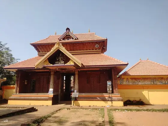 The front of Thali Shiva Temple in Nileshwar.