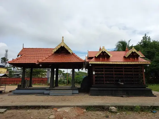 The Ayyappa shrine within the Cherthala temple complex.