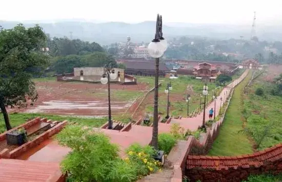 The hilltop park and monument above Malappuram.