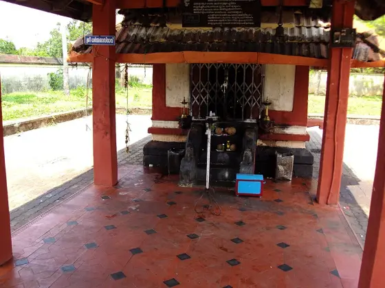 The Dharmasastha shrine in the Vazhappally complex.