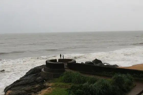 Back side view of Bekal Fort.