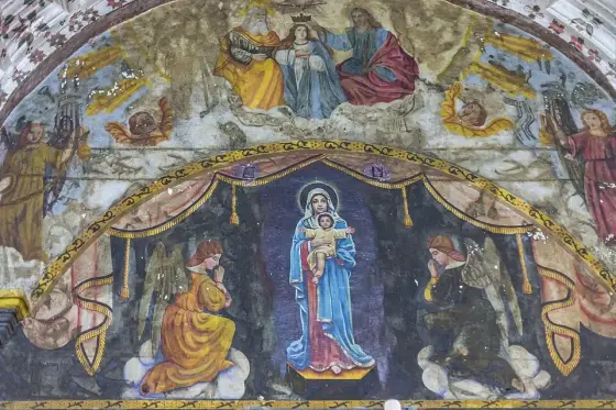 Detail of paintings Kottayam Cheriya Palli24