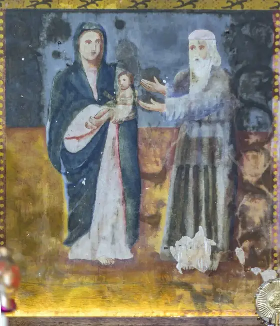 Detail of paintings Kottayam Cheriya Palli25