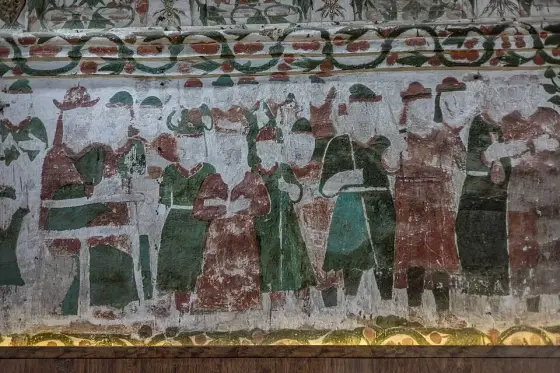 Detail of paintings Kottayam Cheriya Palli26
