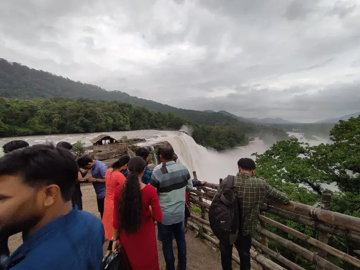 Athirappilly Falls in full monsoon flow