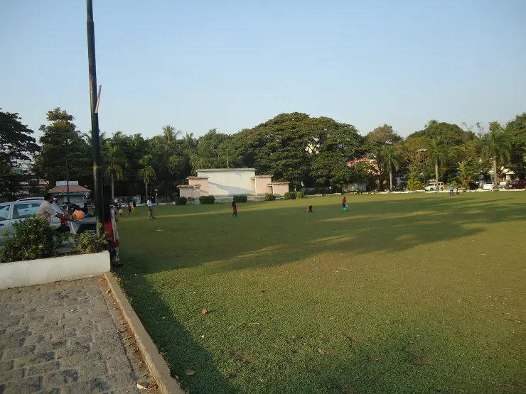 The open Durbar Hall Ground beside the art centre in Ernakulam, Kochi