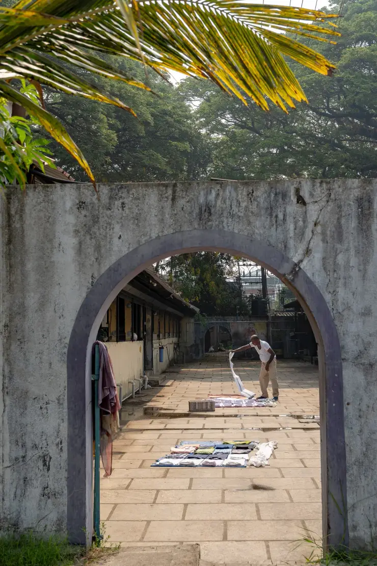 Washing lines at the Dhobi Khana, Fort Kochi