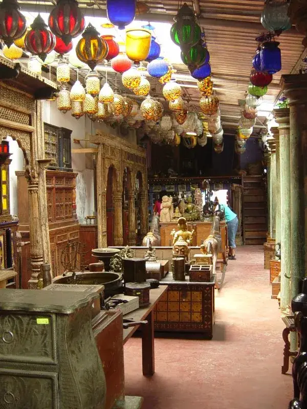 An antique shop in Jew Town, Mattancherry, Kochi