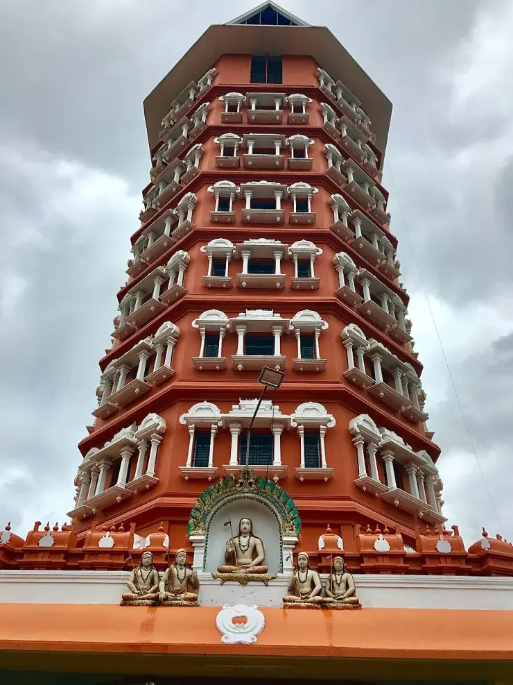 The Adi Shankara Keerthi Sthambha Mandapam and monastery at Kalady