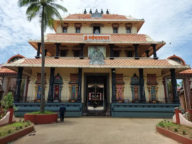 The gopuram of the Cochin Thirumala Devaswom temple, Mattancherry
