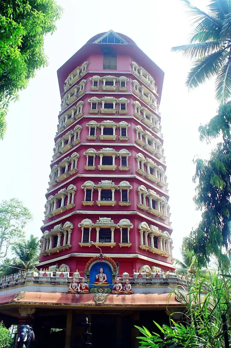 The Sankara Sthamba Mandapam memorial tower at Kalady