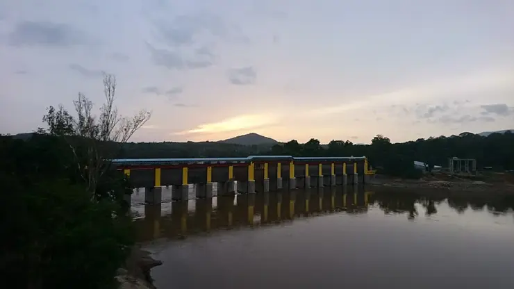 The Bhoothathankettu barrage on the Periyar