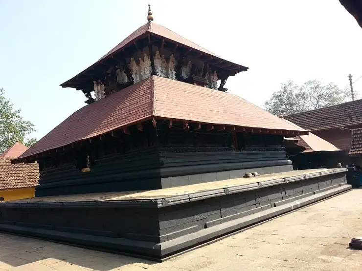 The two-tiered sreekovil of Kandiyoor Sree Mahadeva Temple, Mavelikkara