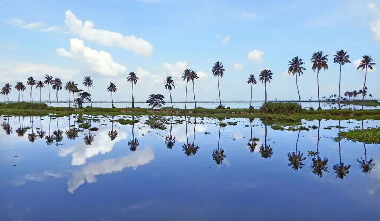 Vembanad Lake at Kumarakom, Kottayam