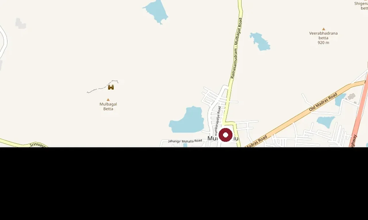 Mulbagal mapped context for the separate Narasimha Tirtha visit.