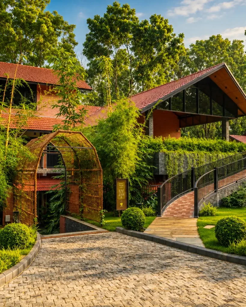 Fernvalley property exterior and landscaped approach, from the operator’s Panache gallery image.