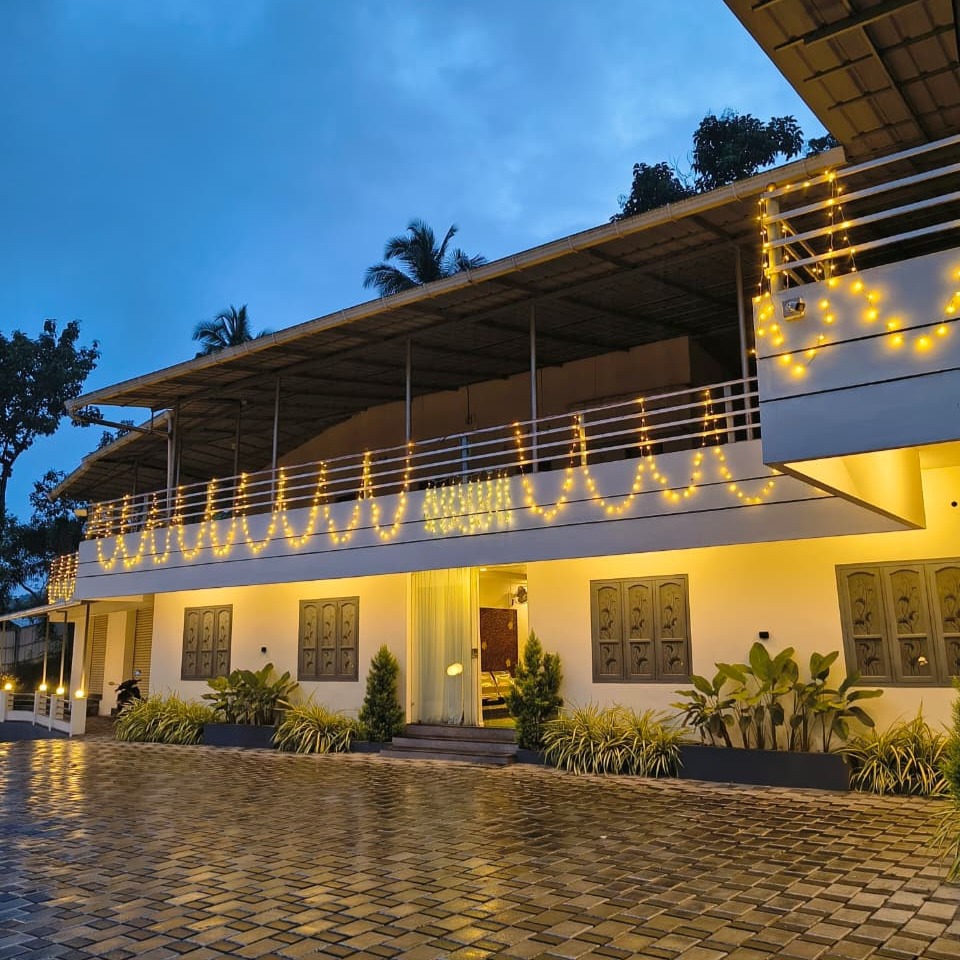 Rudragiri's exterior in a September 2026 post; confirm the entrance, room and current services with the resort.