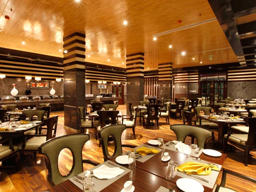 World in the Pot dining room at Ramada Alleppey