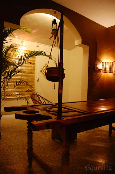 Ayurville treatment room