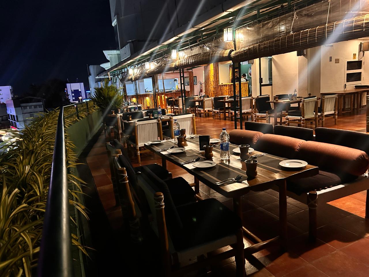 Punjabi rooftop dining at The Dhaba, Residency Tower.