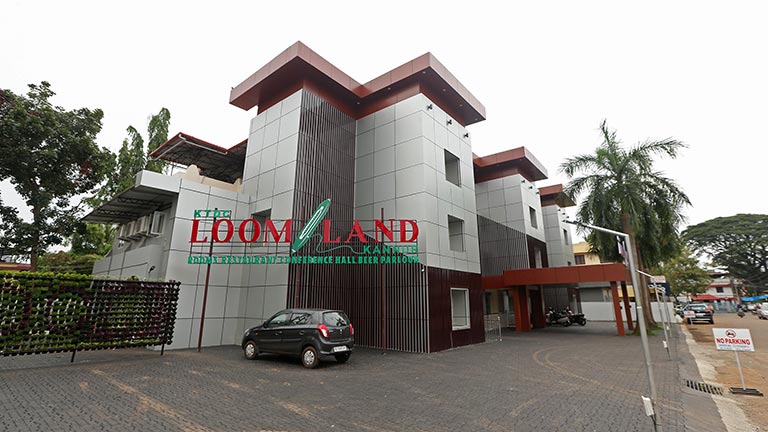 KTDC Loom Land entrance and Kannur sign in the operator gallery photograph