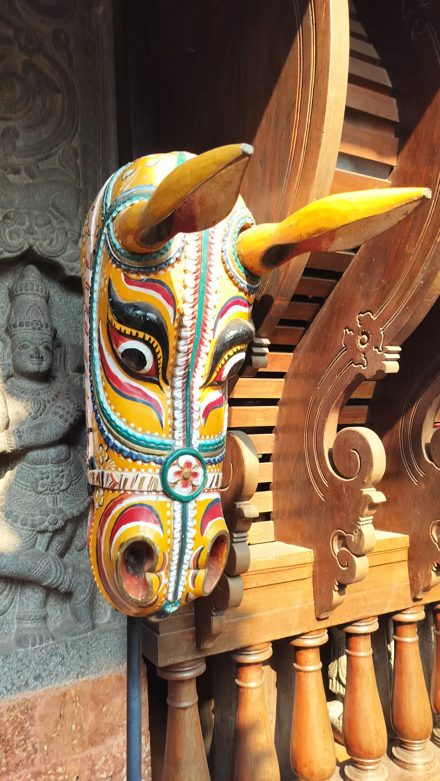 Objects on display at the Kerala Folklore Museum, Thevara