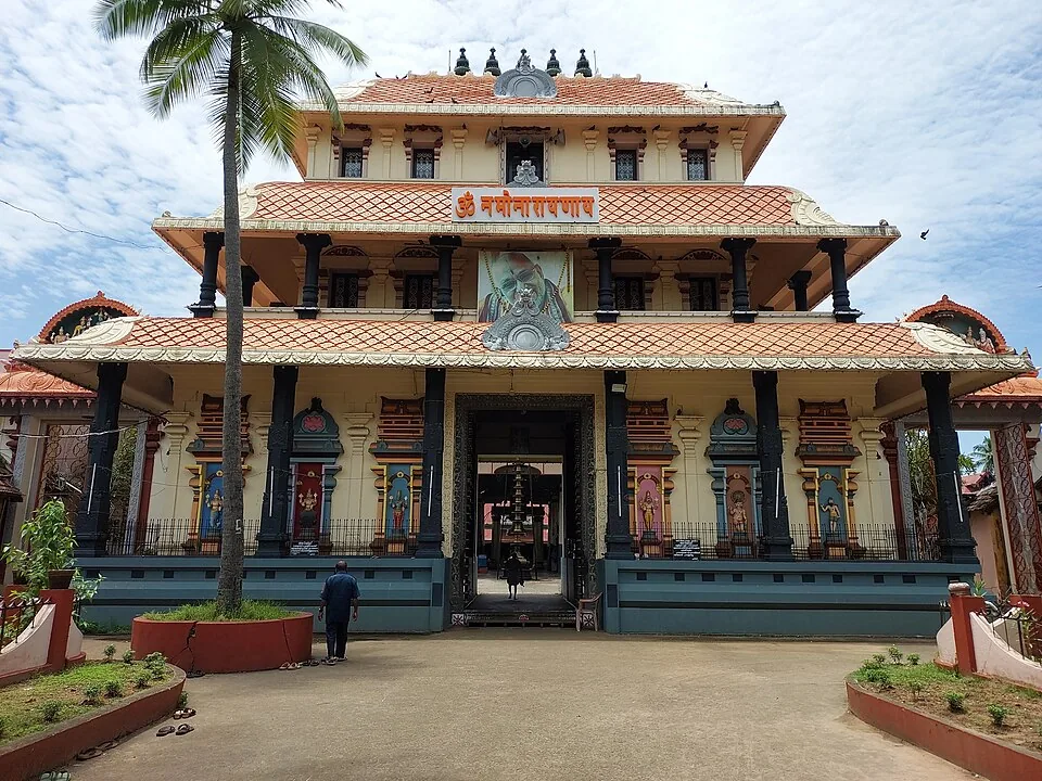 The gopuram of the Cochin Thirumala Devaswom temple, Mattancherry