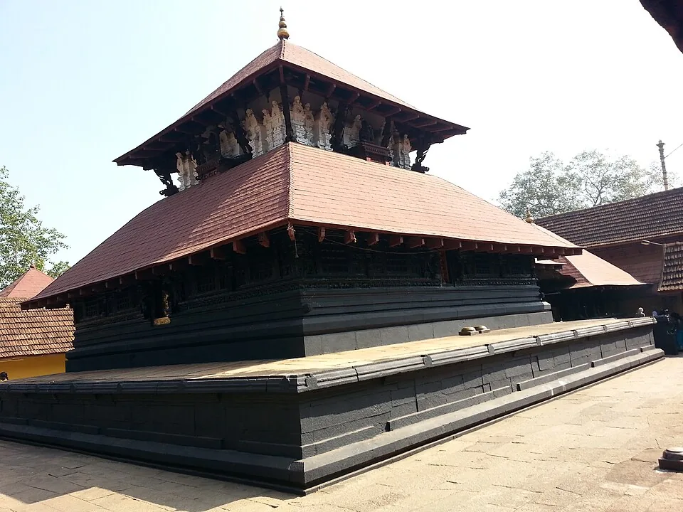 The two-tiered sreekovil of Kandiyoor Sree Mahadeva Temple, Mavelikkara