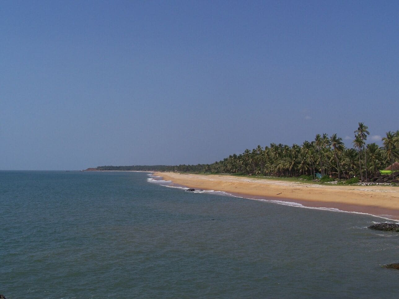 Beach beside Bekal Fort, Kasaragod